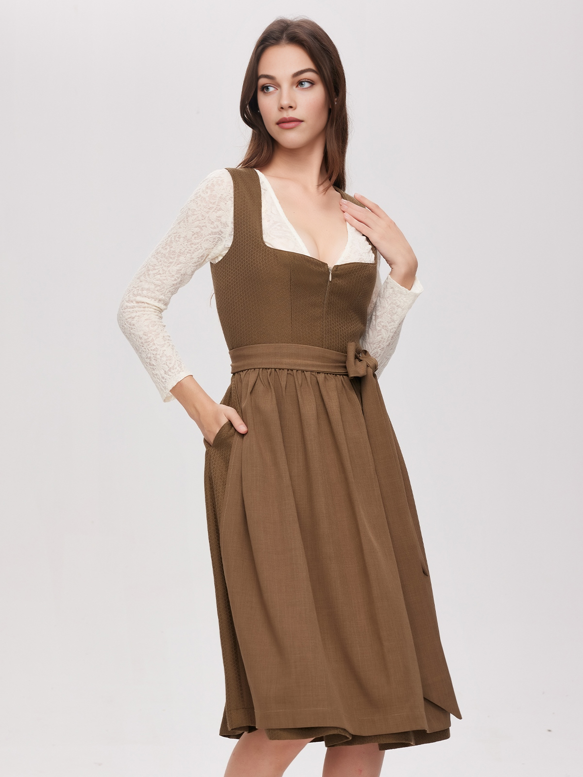 Ein elegantes grünes Dirndl als Inspirationsquelle