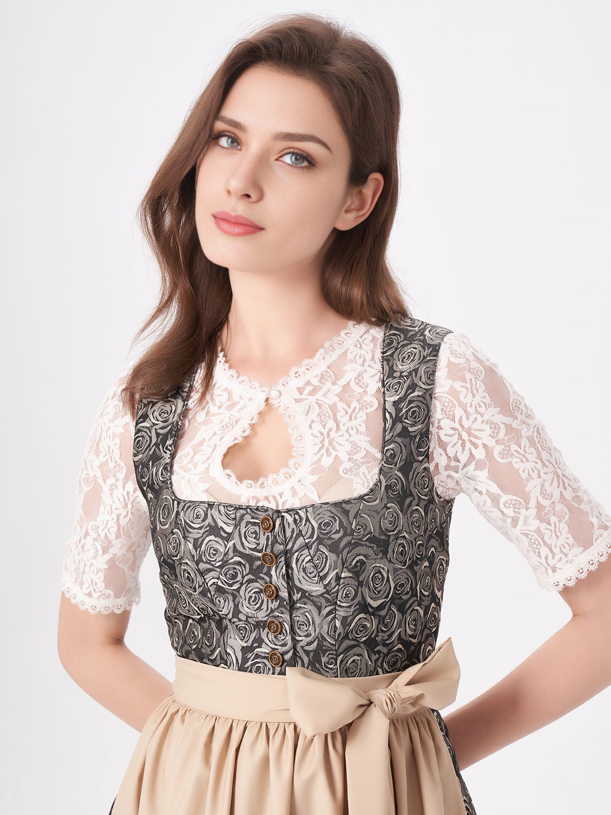 Modernes Dirndl in Gelb – stilvolle Kombination aus Tradition und Moderne